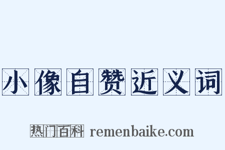 小像自赞近义词是什么意思的图片